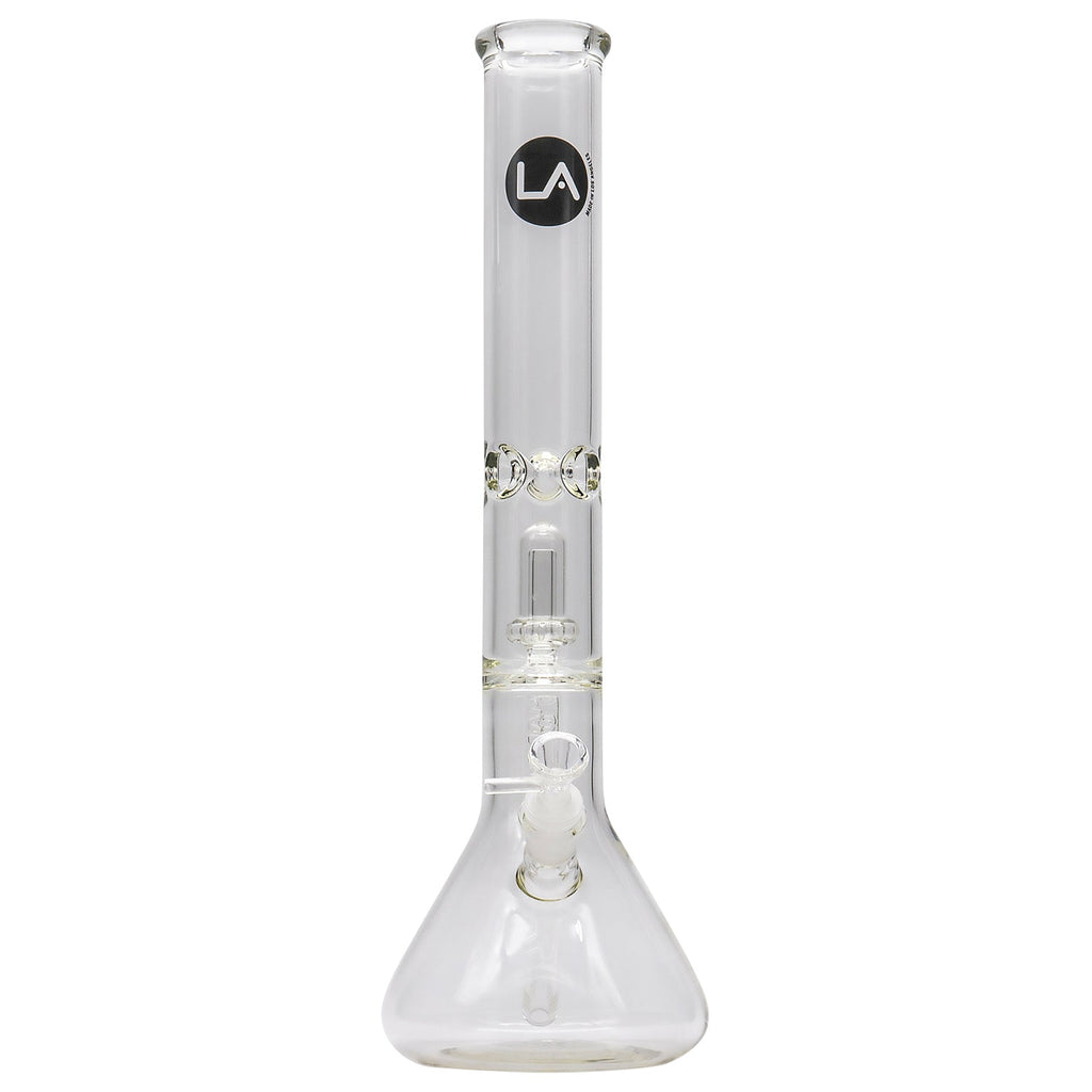 LA Pipes - Thick Glass Beaker Showerhead Perc Bong