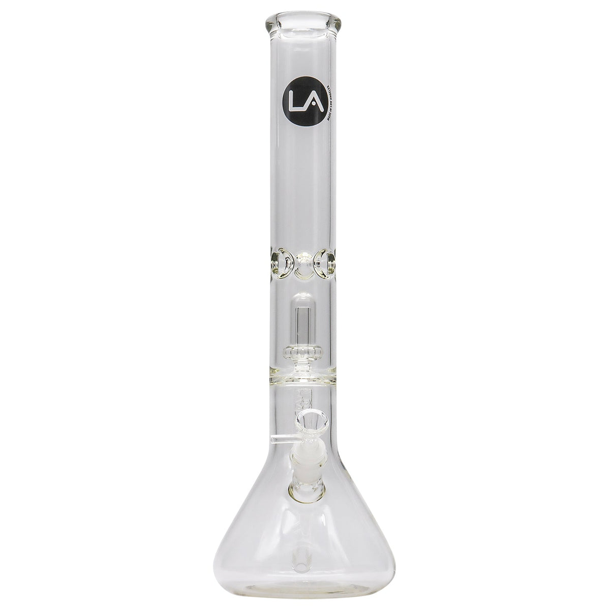 LA Pipes - Thick Glass Beaker Showerhead Perc Bong