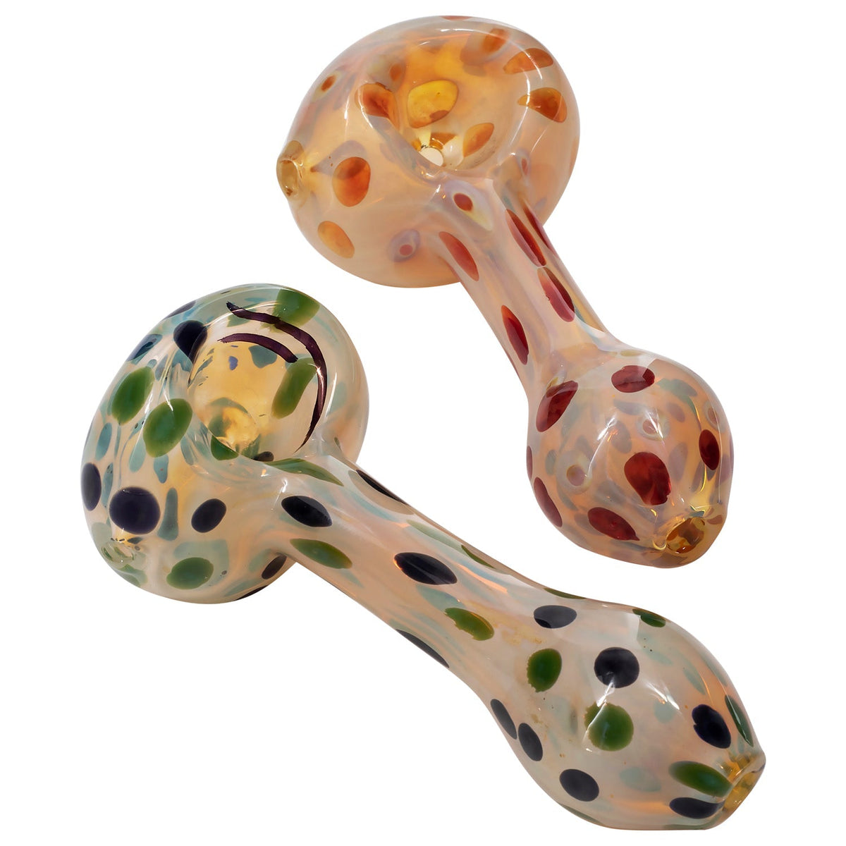 LA Pipes - Polka Dot Glass Spoon Pipe