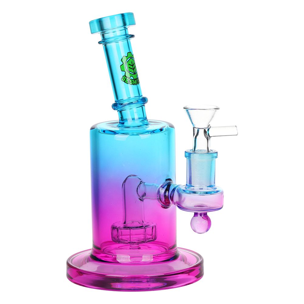 SeshGear ~Ombre Glass Water Pipe | 7.5" | 14mm F