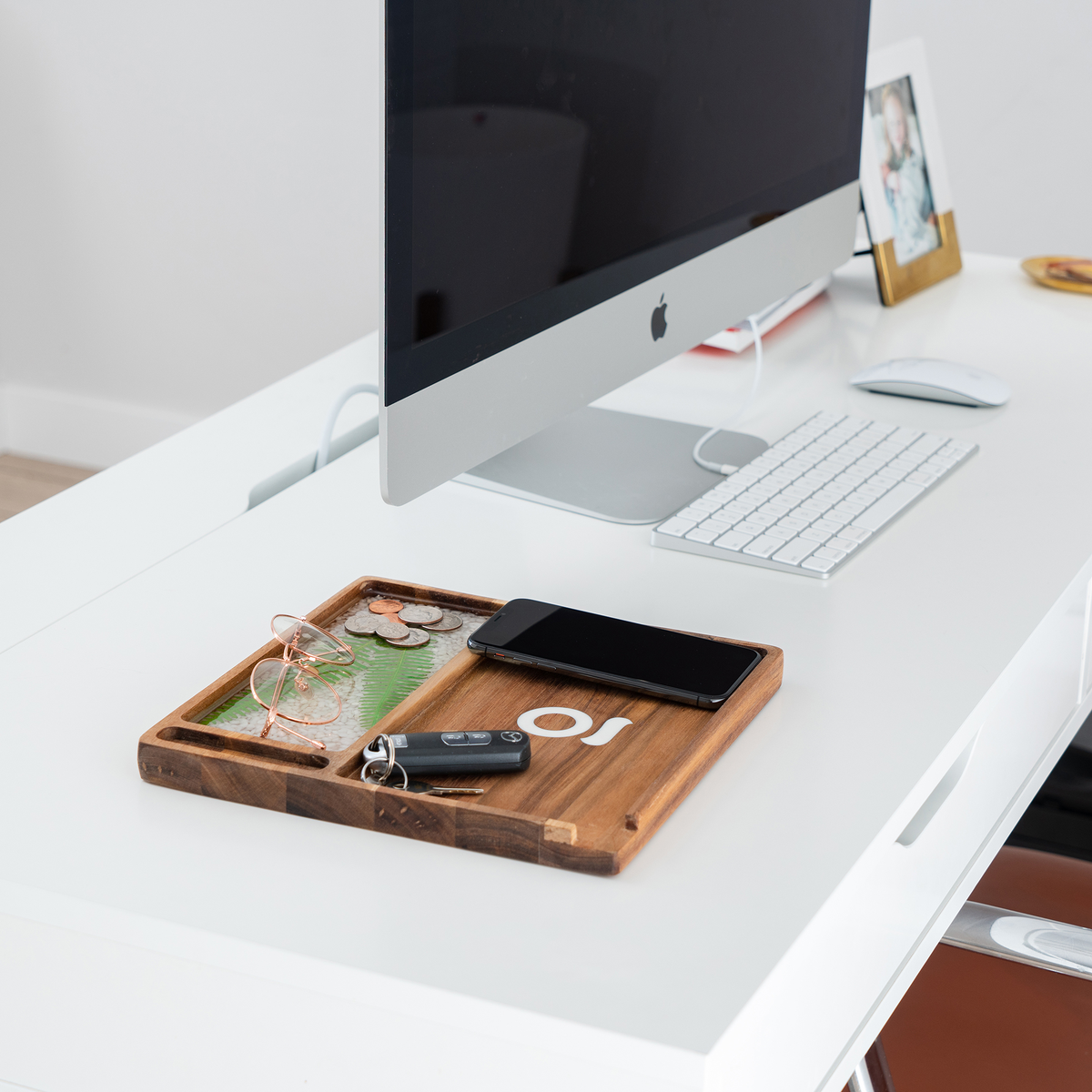 Ongrok - Premium Natural Acacia Wood Tray | 9.5" x 9.5"