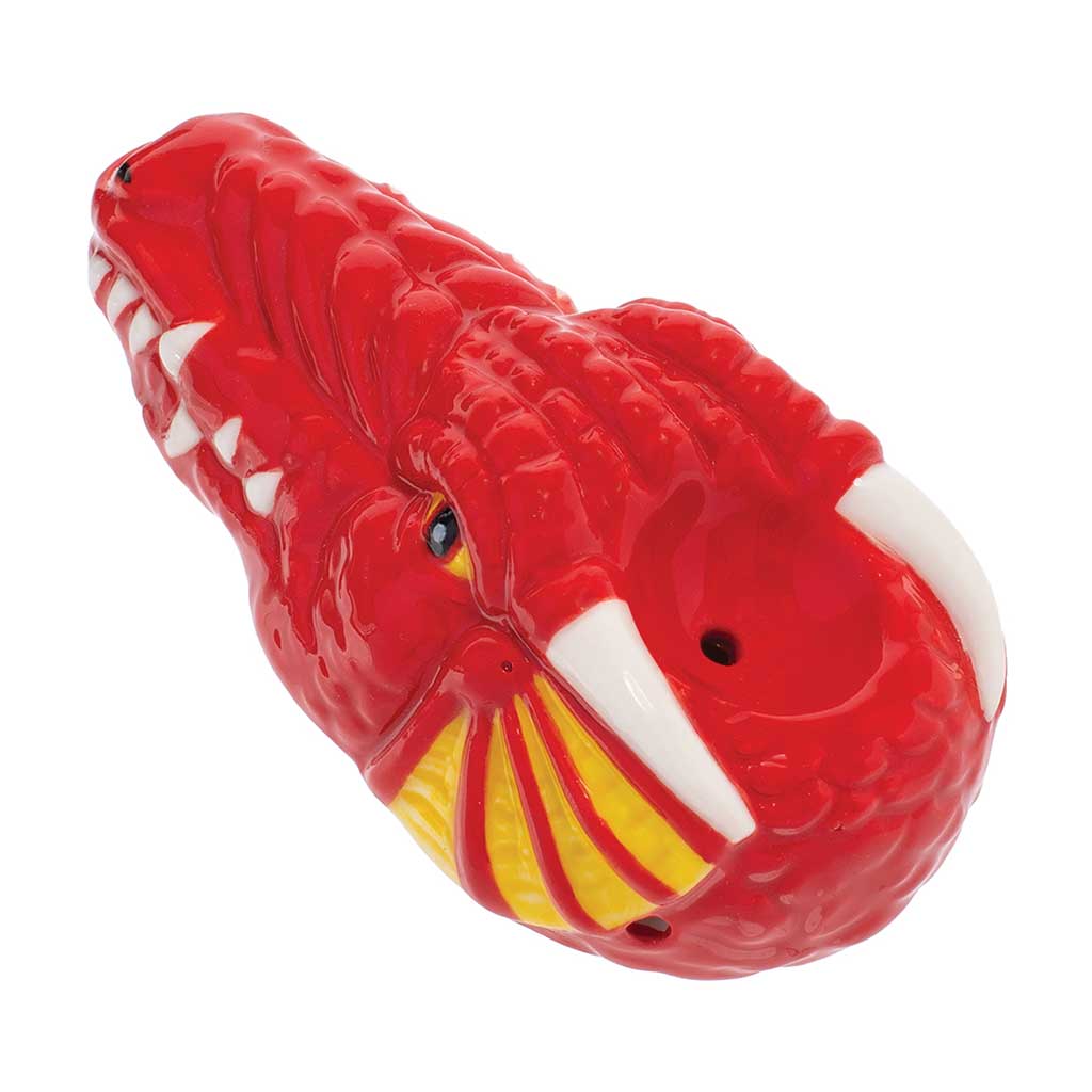 Wacky Bowls ~ RED DRAGON CERAMIC PIPE