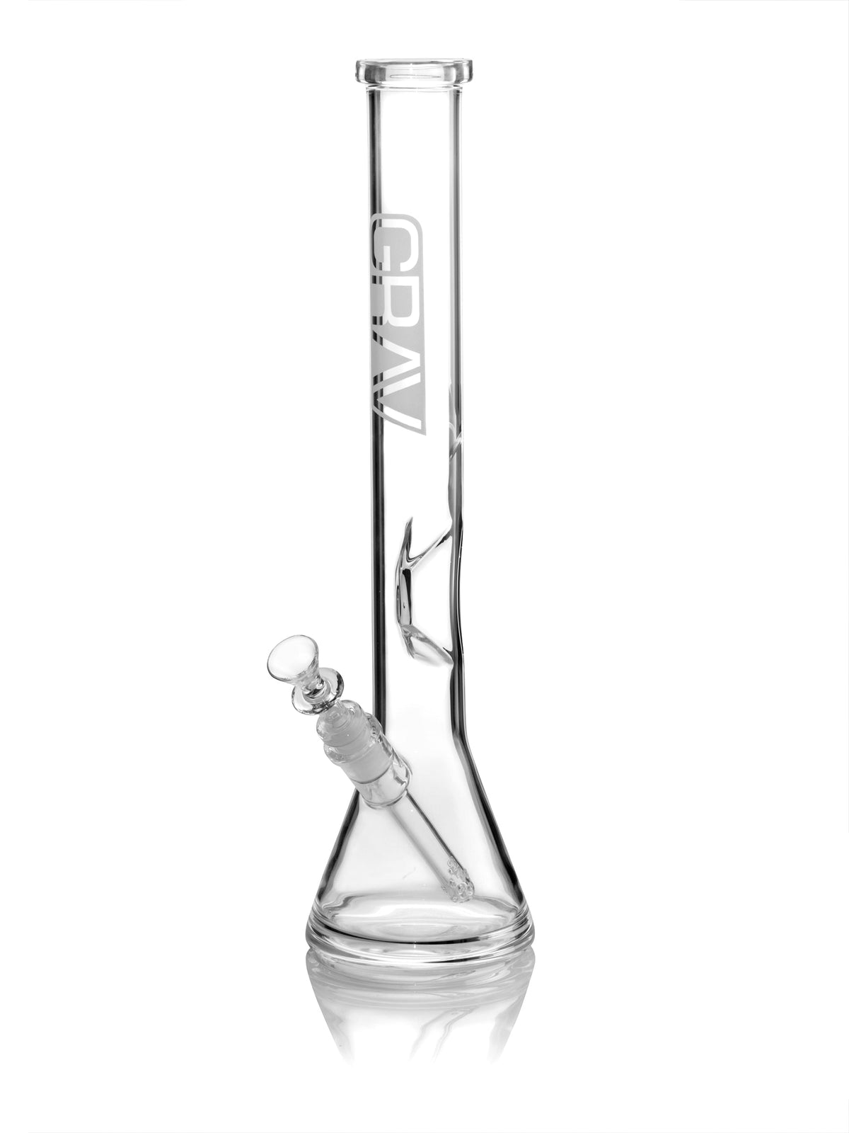 GRAV® > Large, Clear Beaker Base Water Pipe