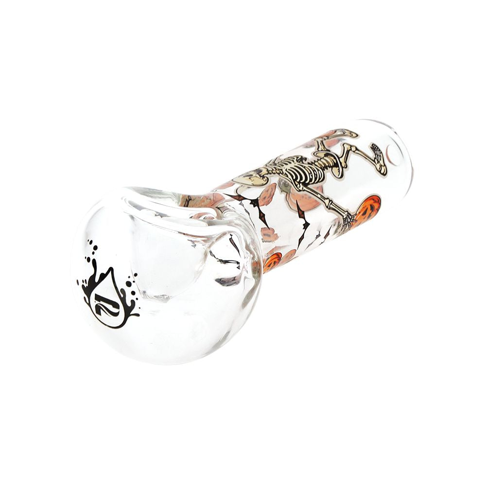 Pulsar ~ Halloween Ball Herb Pipe Glow Duo - 10" / 14mm F