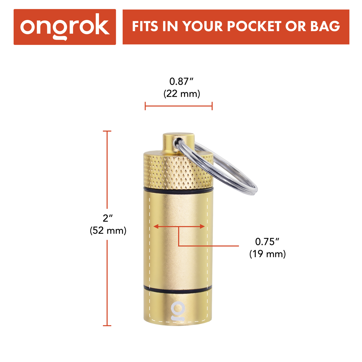 Ongrok - Small Storage Keychain