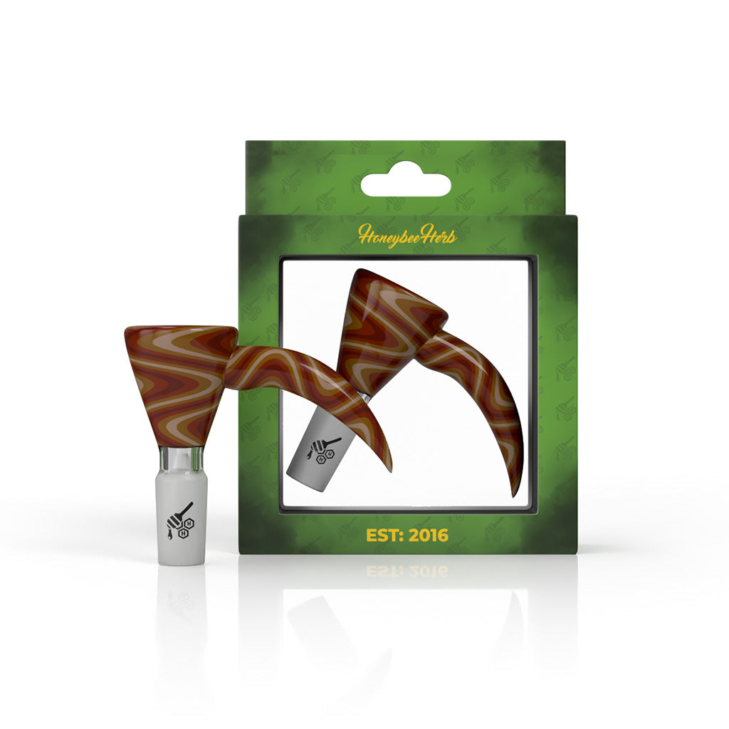 Honeybee Herb~ MARTINI FIRE WIG WAG WITH HORN PULL BONG BOWL