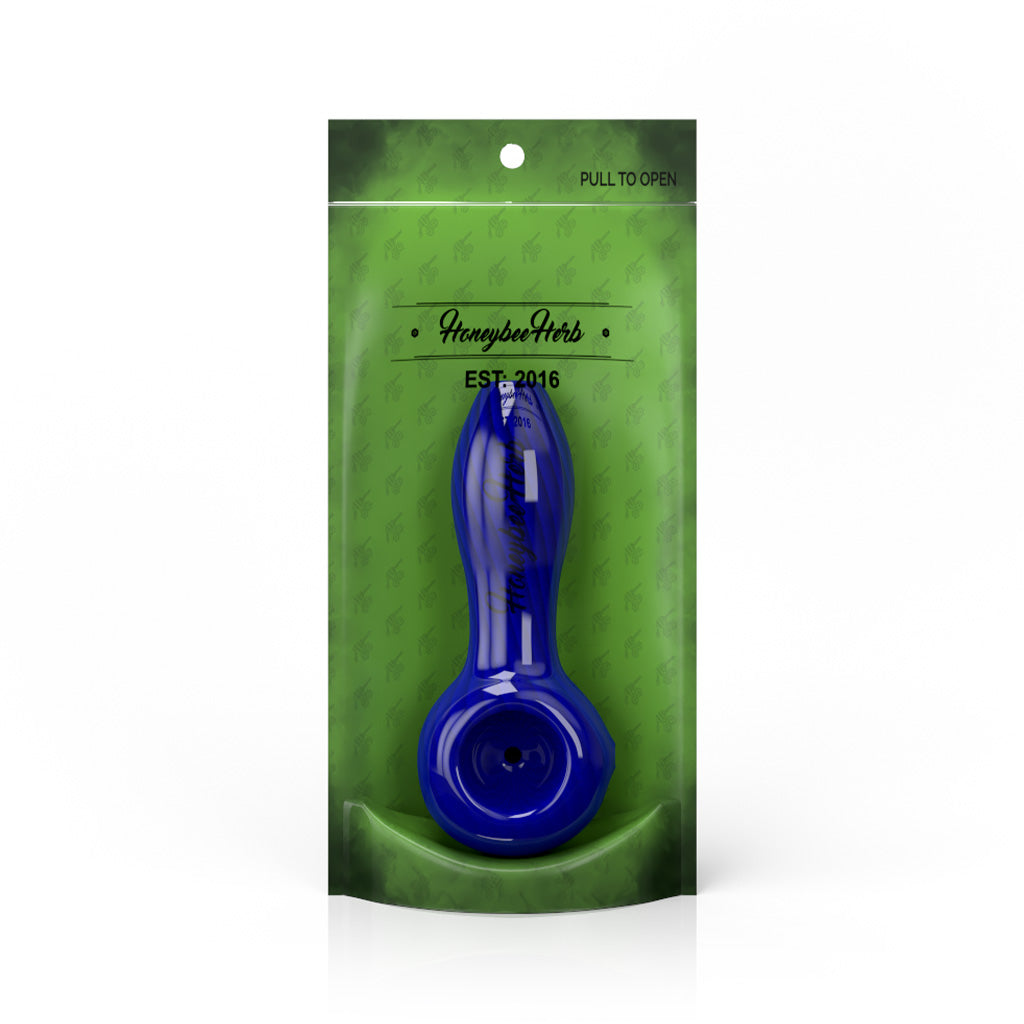 Honeybee Herb ~ Inside Out Linework Hand Pipe Spoon