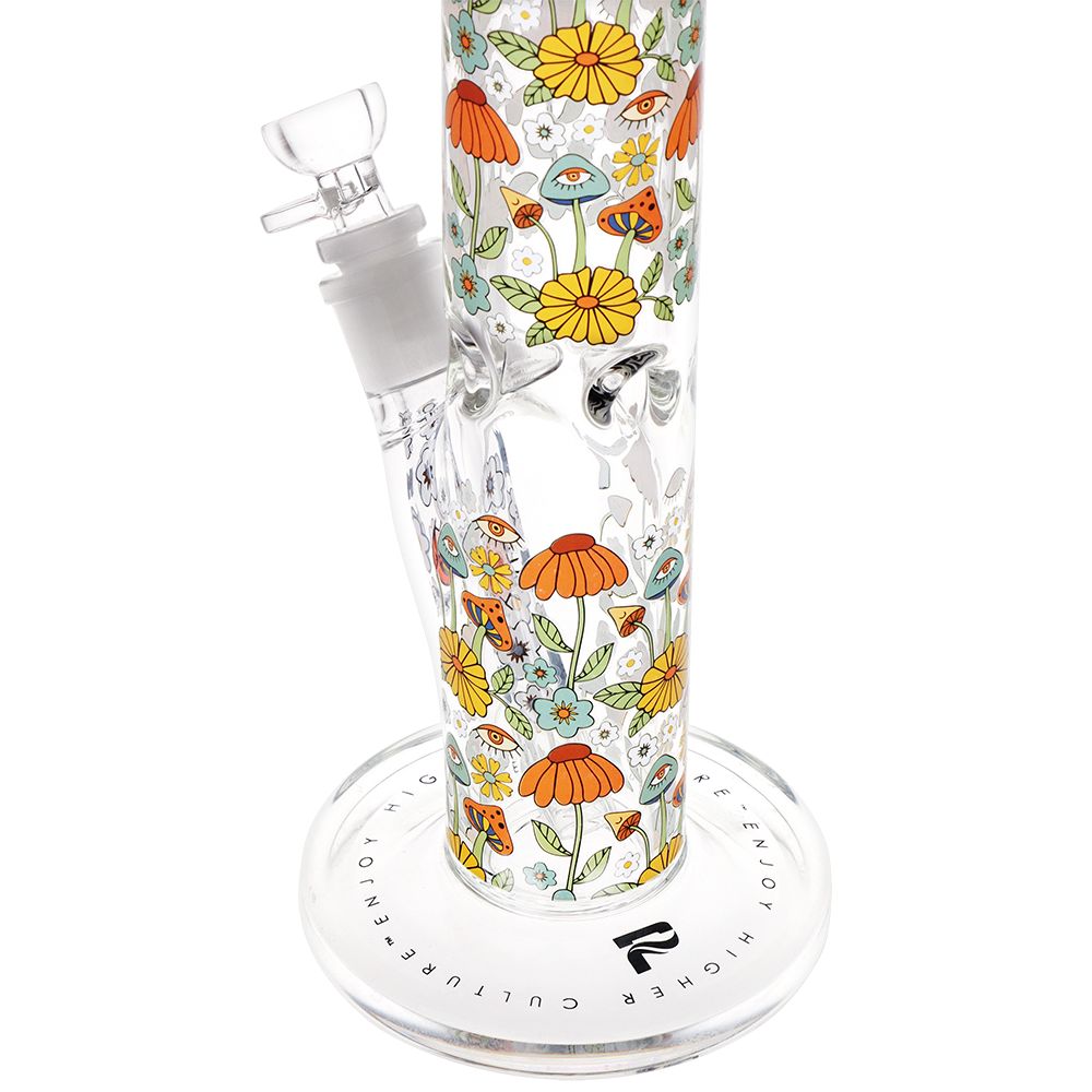 Pulsar ~ Design Series Straight Tube Glass Water Pipe | 12" | 14mm F