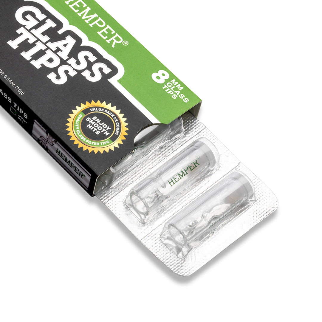 HEMPER - Glass Filter Tips 8mm | 5 Pack