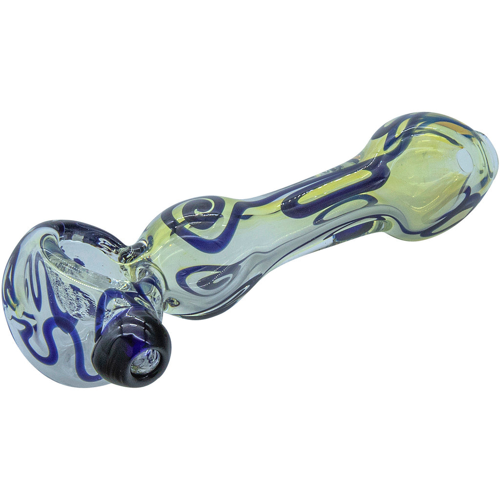 LA Pipes - "Painted Warrior Spoon" Glass Pipe