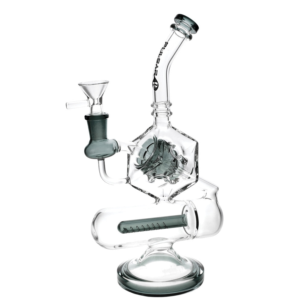 Pulsar ~ Inception Cube Water Pipe- 10.5"/14mm F/Colors Vary