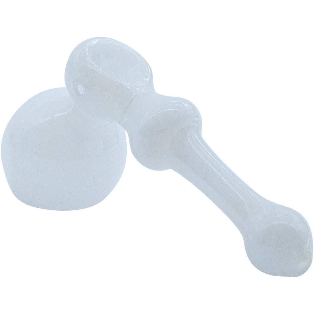 LA Pipes - "Ivory Hammer" Glass Hammer Bubbler Pipe