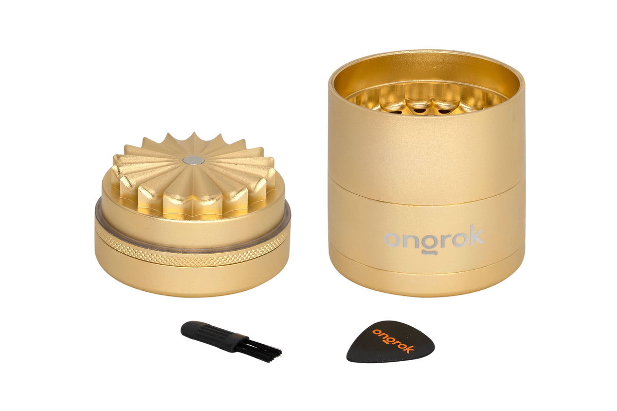 Ongrok - Mini 5 Piece, Flower Petal Toothless Grinder (2.2 inch)