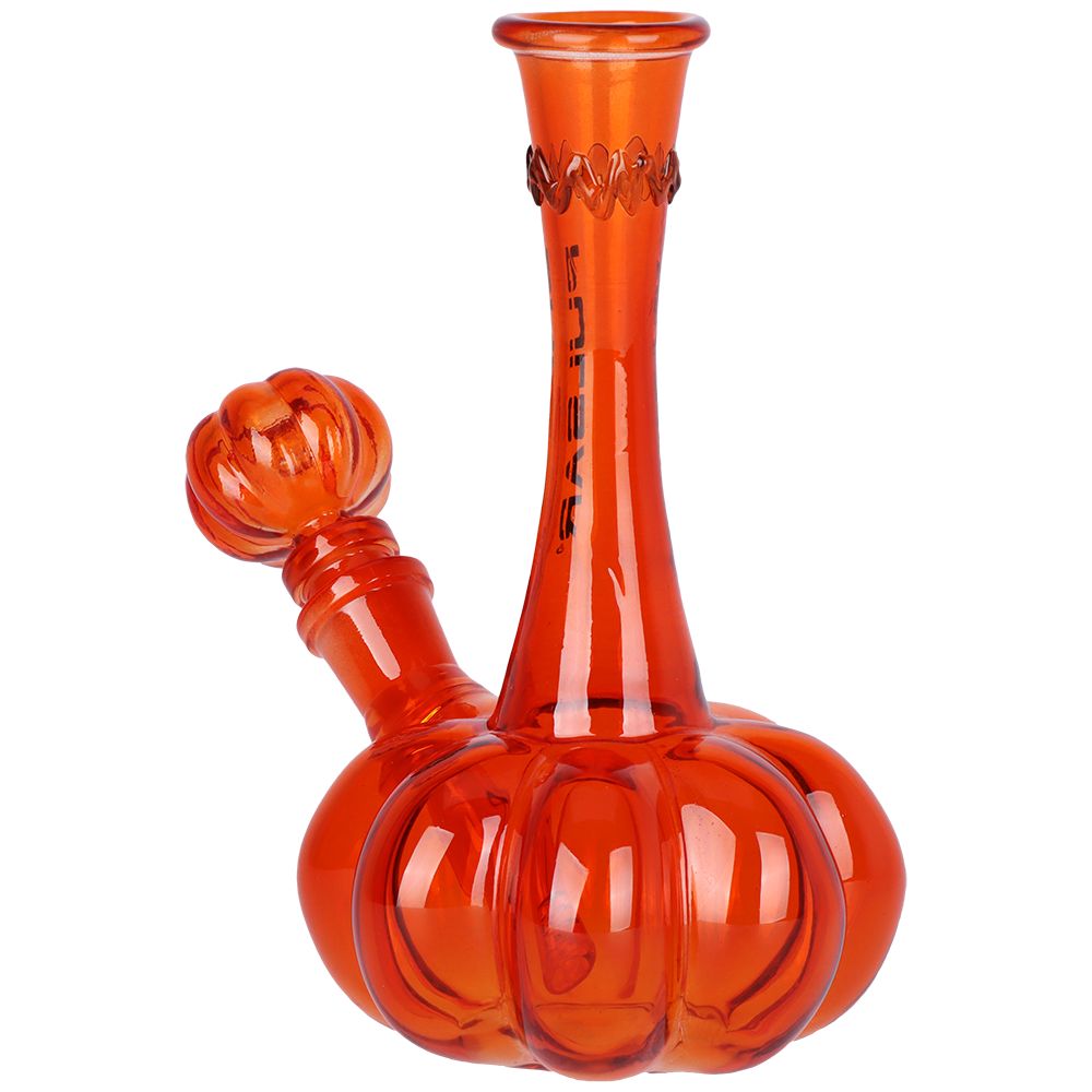 Pulsar ~ Pumpkin Glass Water Pipe - 7.25" / 14mm F