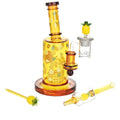 Pulsar ~ Fruit Series Pineapple Express Glow In The Dark Dab Rig Kit - 8" / 14mm F