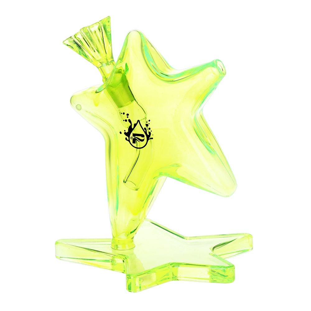 Pulsar ~ Star Power Glass Water Pipe - 6.5" / 14mm F / Green