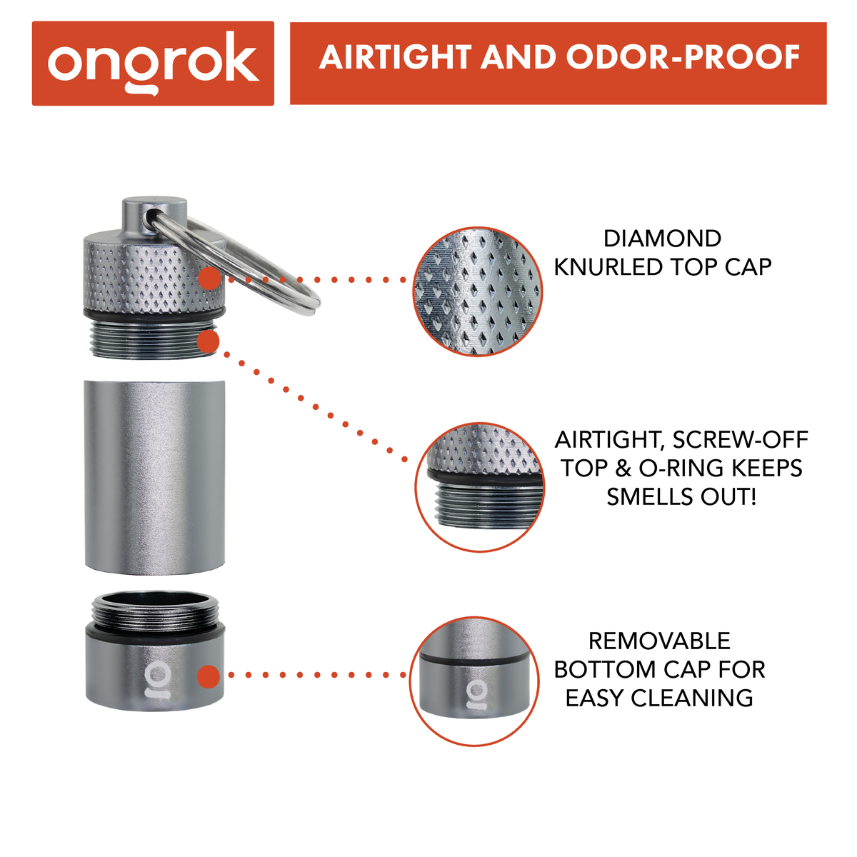 Ongrok - Small Storage Keychain