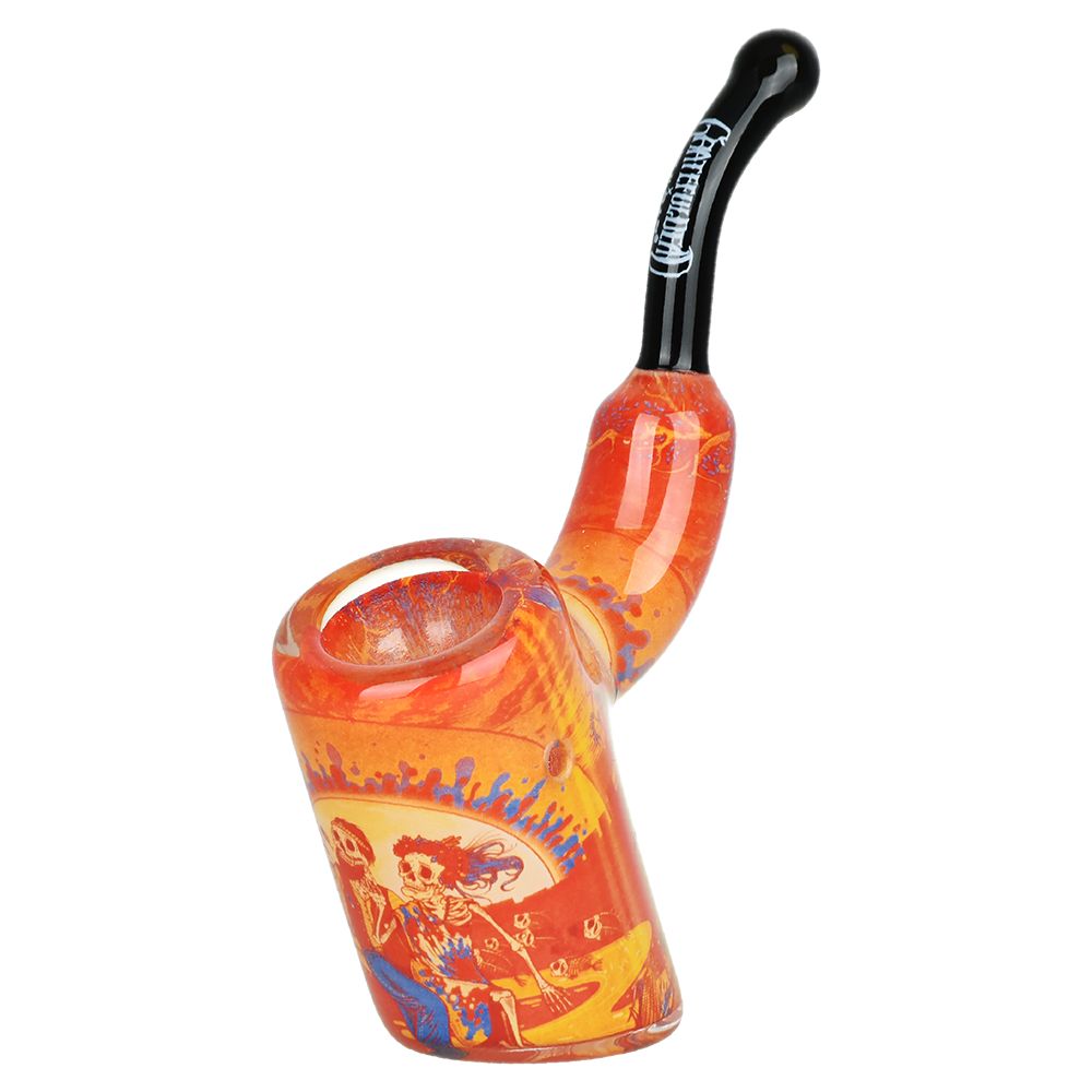 Pulsar ~ Grateful Dead x Pulsar Inside Print Bent Sherlock Pipe | 4"