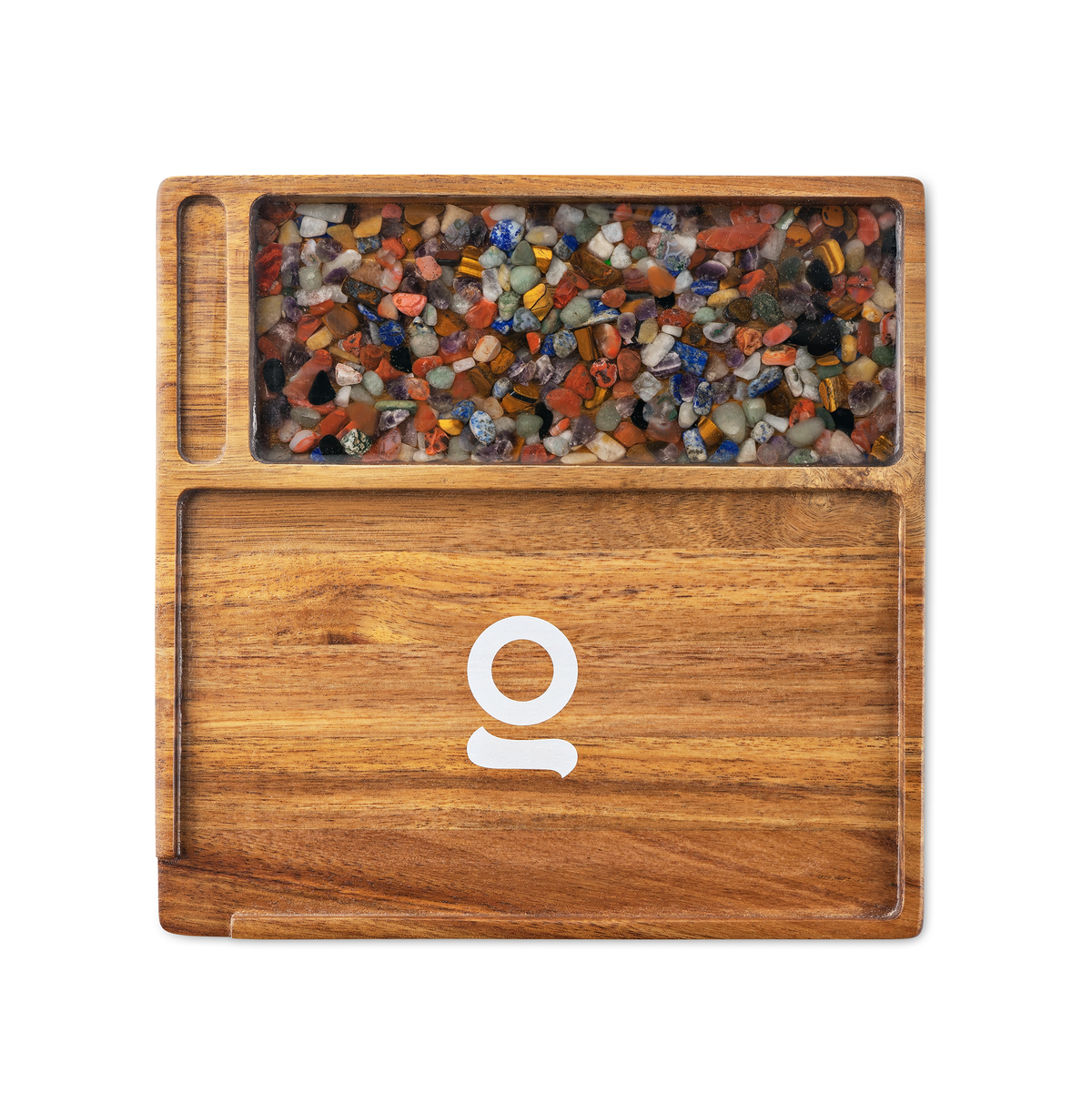 Ongrok - Premium Natural Acacia Wood Tray | 9.5" x 9.5"