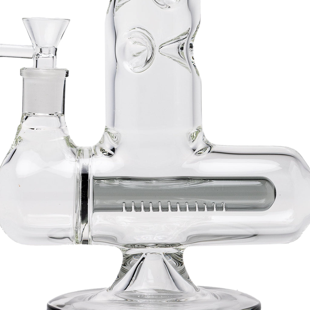 Human Grade - Inline Tube Triple Ice Catch Glass Water Pipe