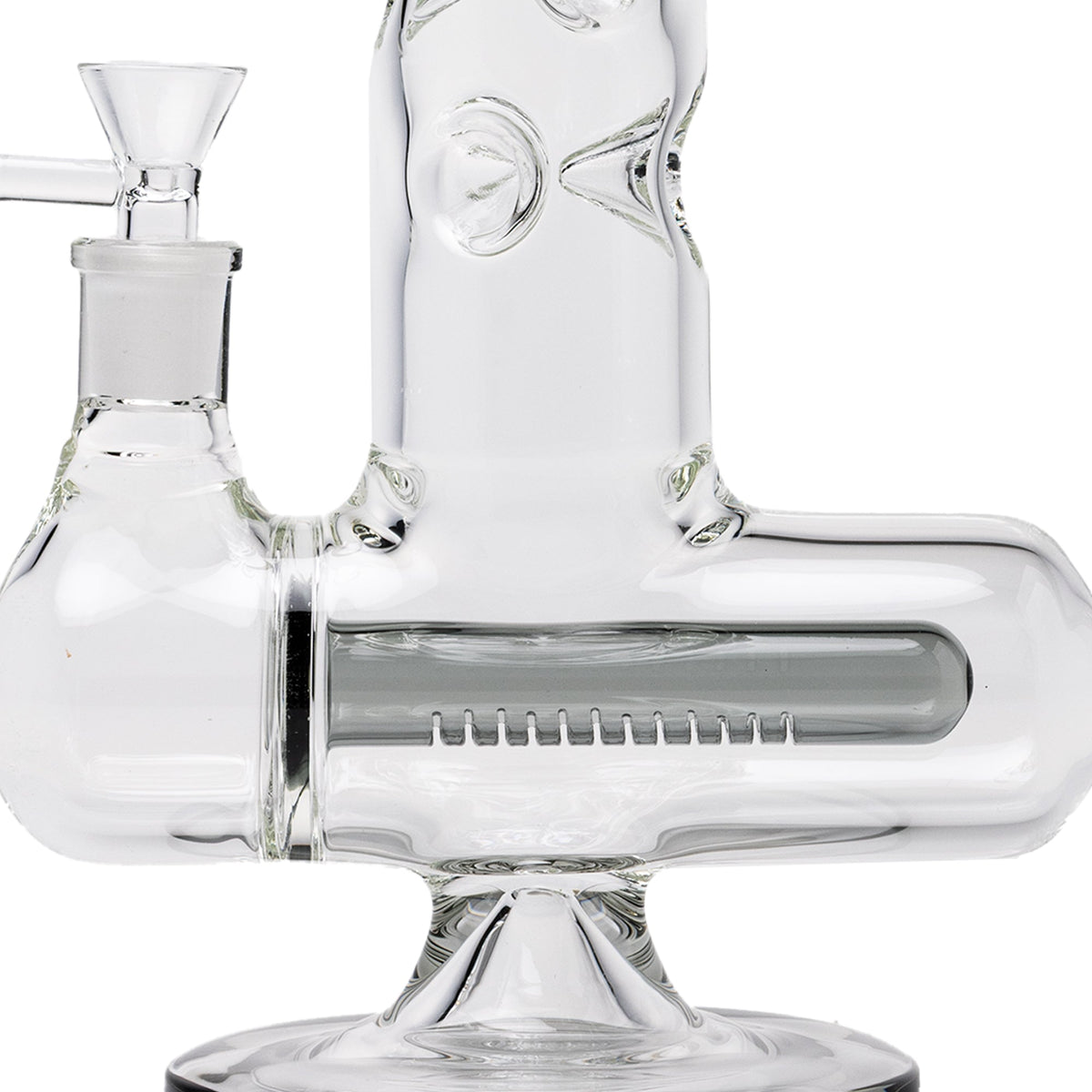 Human Grade - Inline Tube Triple Ice Catch Glass Water Pipe