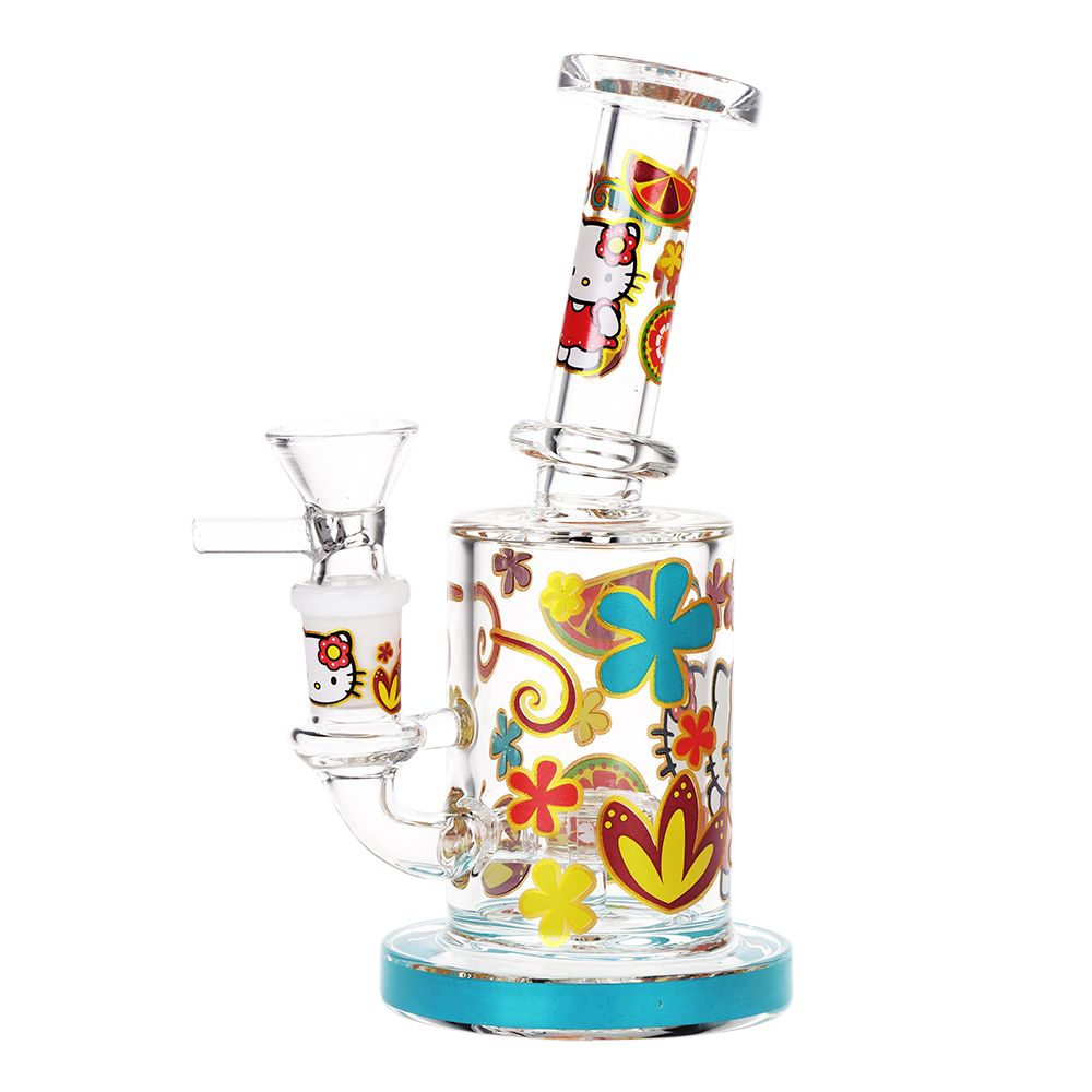 Salutations Hello Kitty Glass Water Pipe | 6.25" | 14mm F