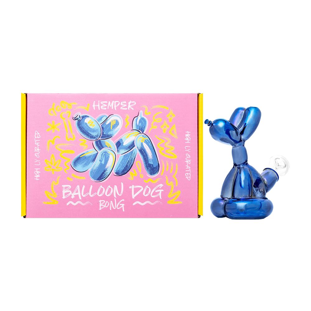 HEMPER - Balloon Dog Glass Water Pipe - 5.5" / 14mm F