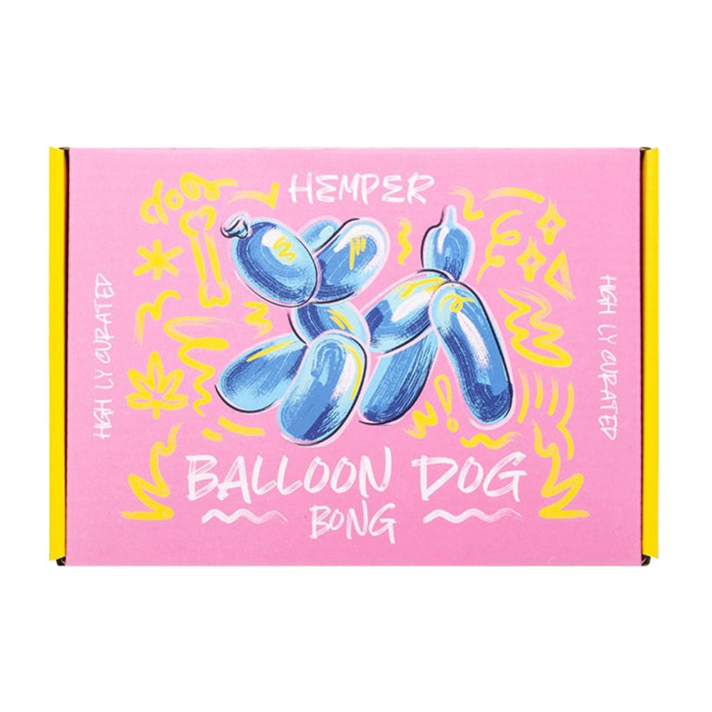 HEMPER - Balloon Dog Glass Water Pipe - 5.5" / 14mm F