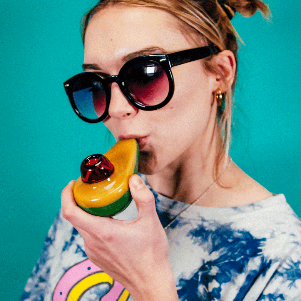 Goody Glass - Avocado Hand Pipe