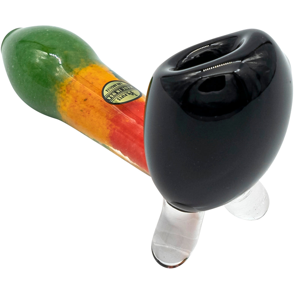 LA Pipes - "Sattdown Rasta" Sherlock Glass Pipe