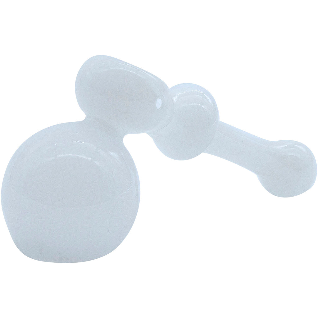 LA Pipes - "Ivory Hammer" Glass Hammer Bubbler Pipe