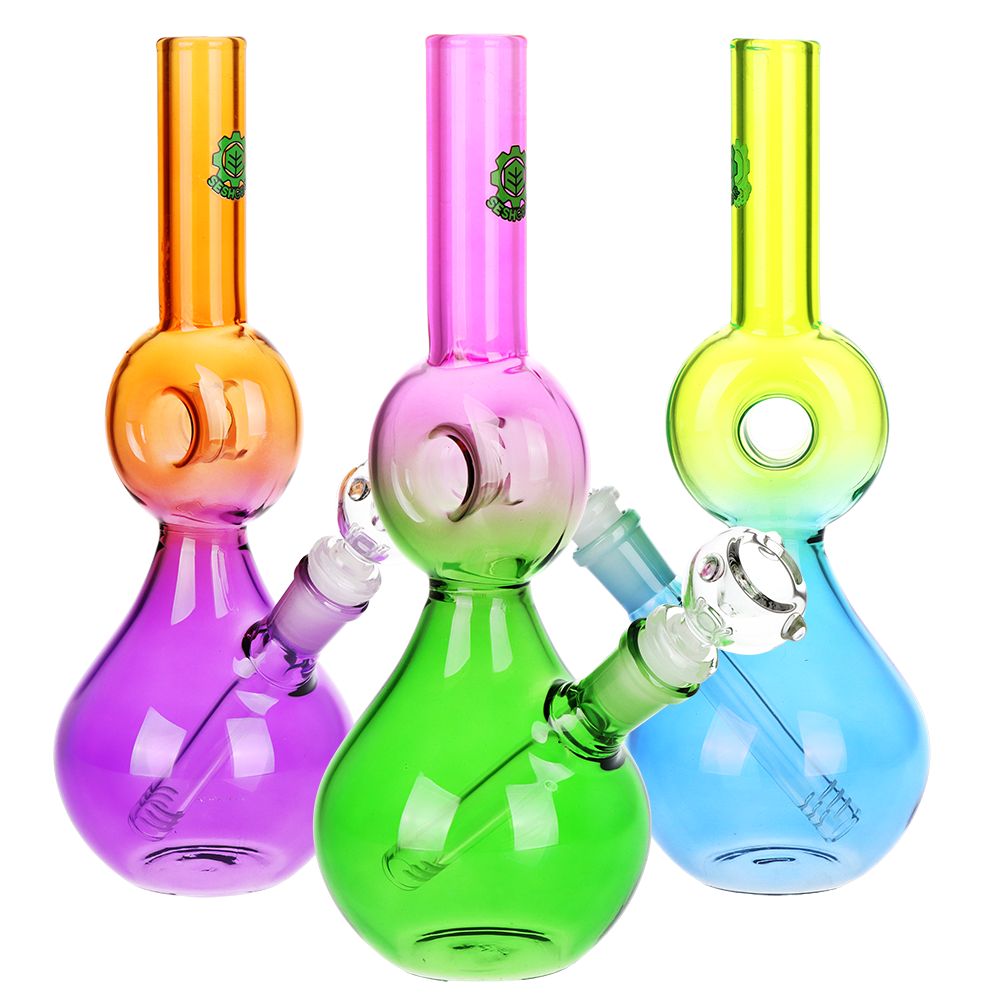 SeshGear ~ Donut Ombre Glass Water Pipe - 10.5"/ 3ct