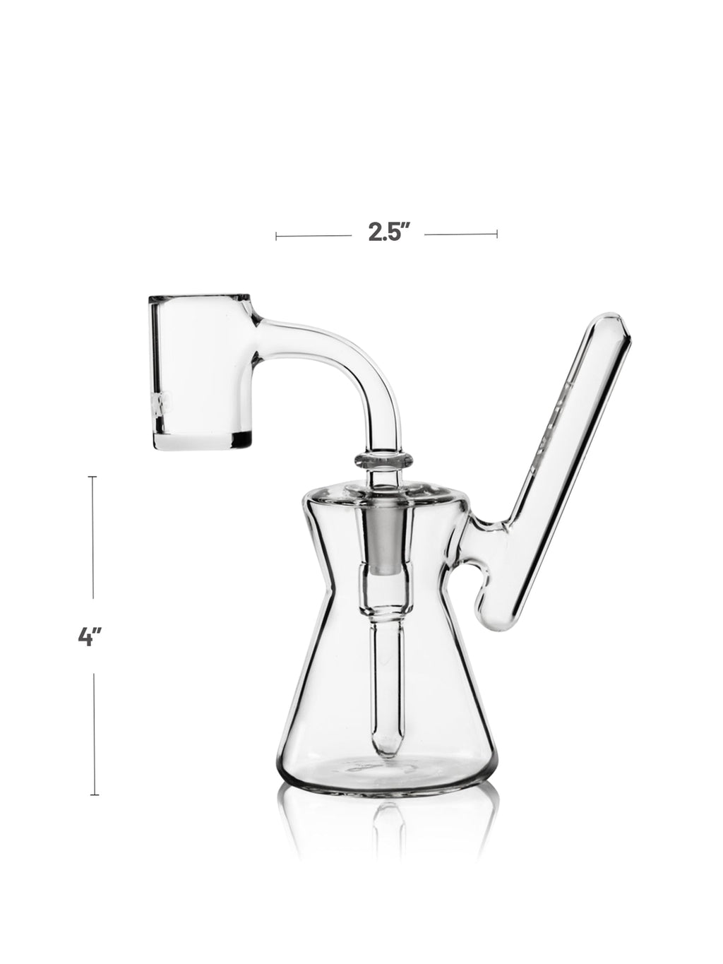 GRAV® > Hourglass Pocket Bubbler Rig - Clear