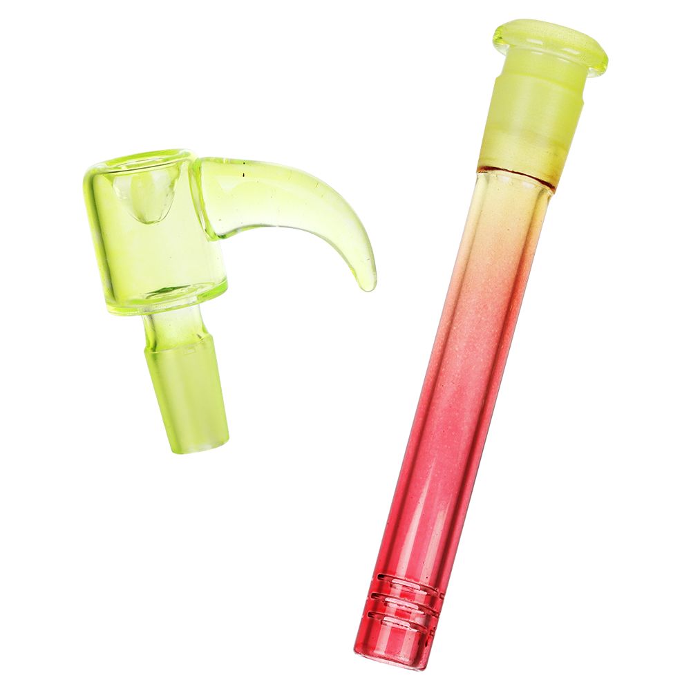SeshGear ~ Straight Neck Ombre Beaker Glass Water Pipe - 10" / 1