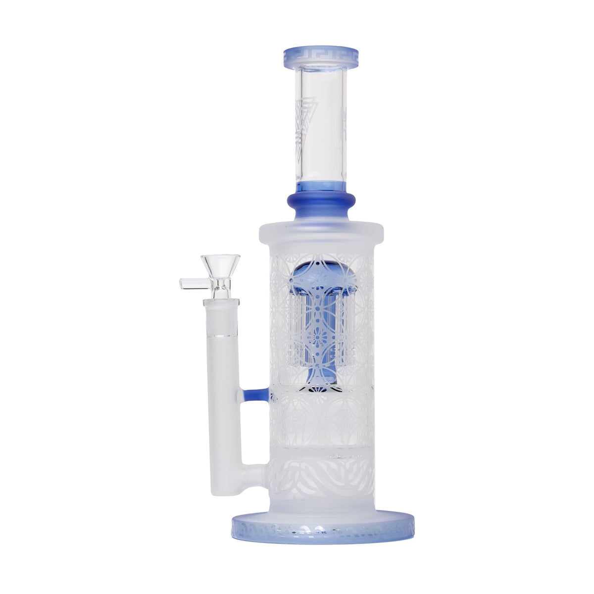 Human Grade - Sacred Straight Sandblasted Glass Water Pipe