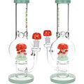 Pulsar ~ Shroom Colony Perc Bubble Base Glass Water Pipe - 12.5" / 14mm F