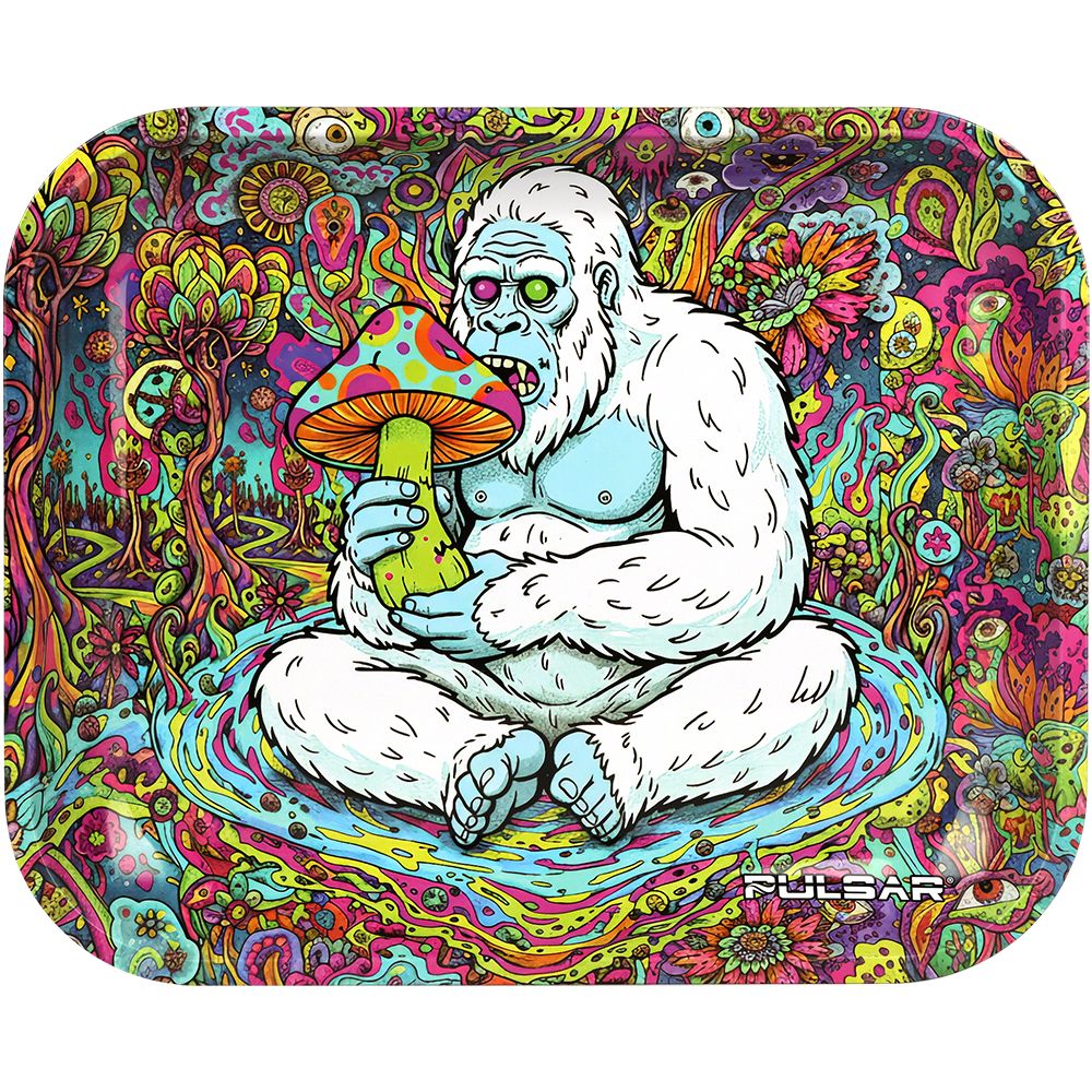 Pulsar ~ Metal Rolling Tray - Trippin' Yeti / 13"x 11"