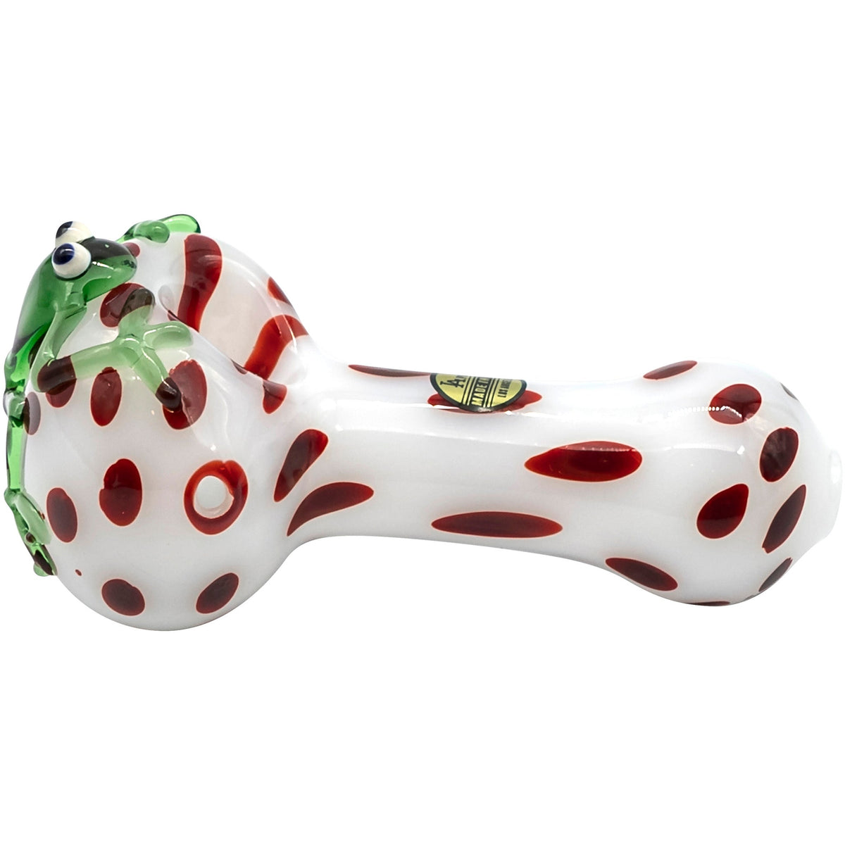 LA Pipes - "Spotted Poison Frog" Spoon Glass Pipe
