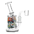 Pulsar ~ Day Drippin' On Planet Shroom Glass Dab Rig - 6.25" / 14mm F