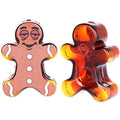 Pulsar ~ Dazed and Delicious Ginger Bread Man Glass Hand Pipe - 4.75"