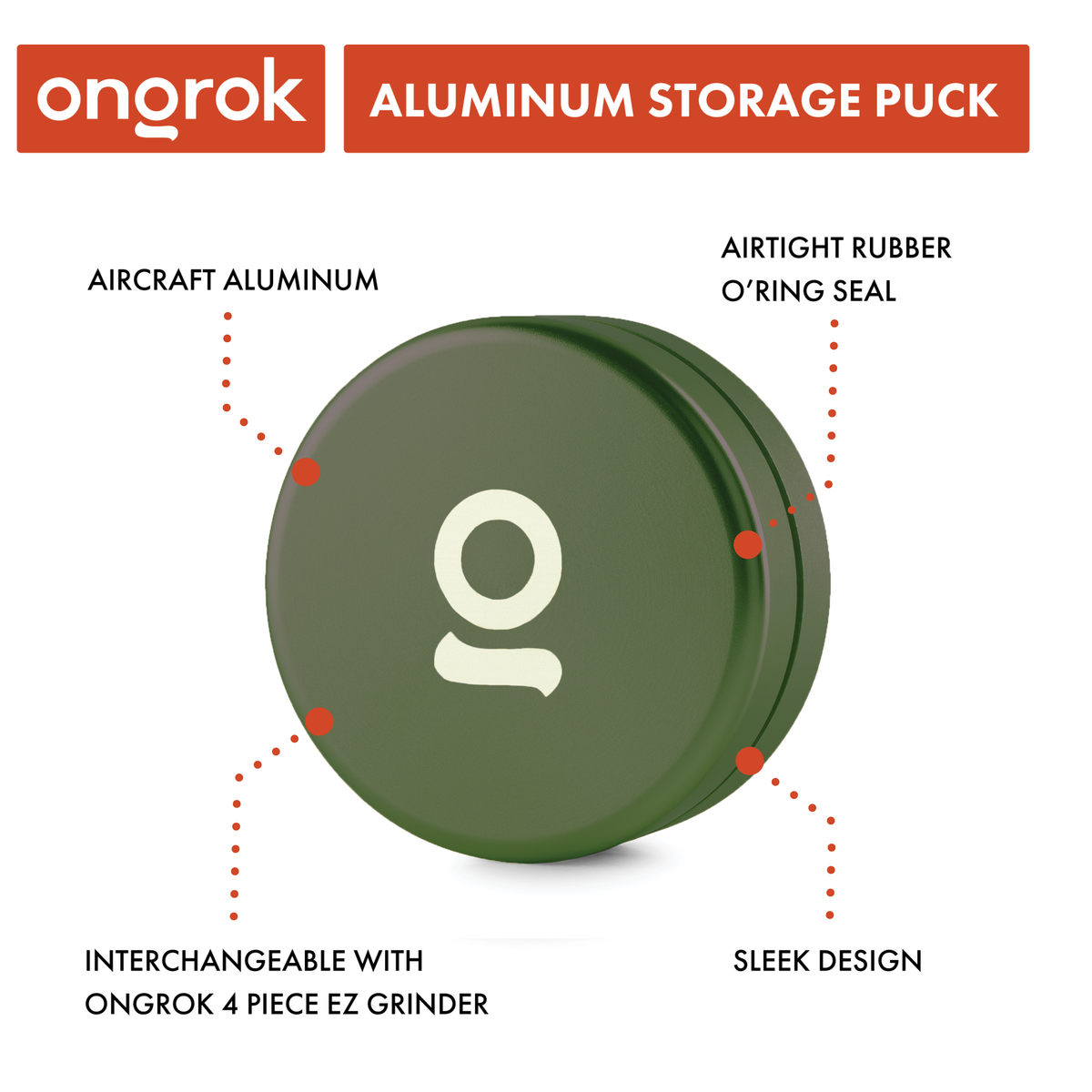Ongrok - Aluminum Storage Puck