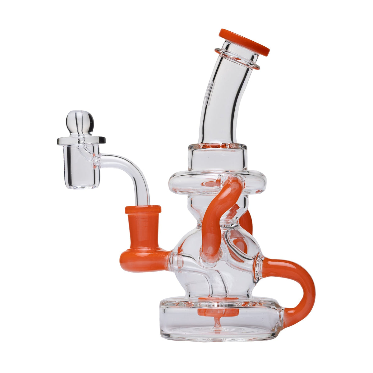Human Grade - Stubby Klein Glass Recycler Rig Water Pipe