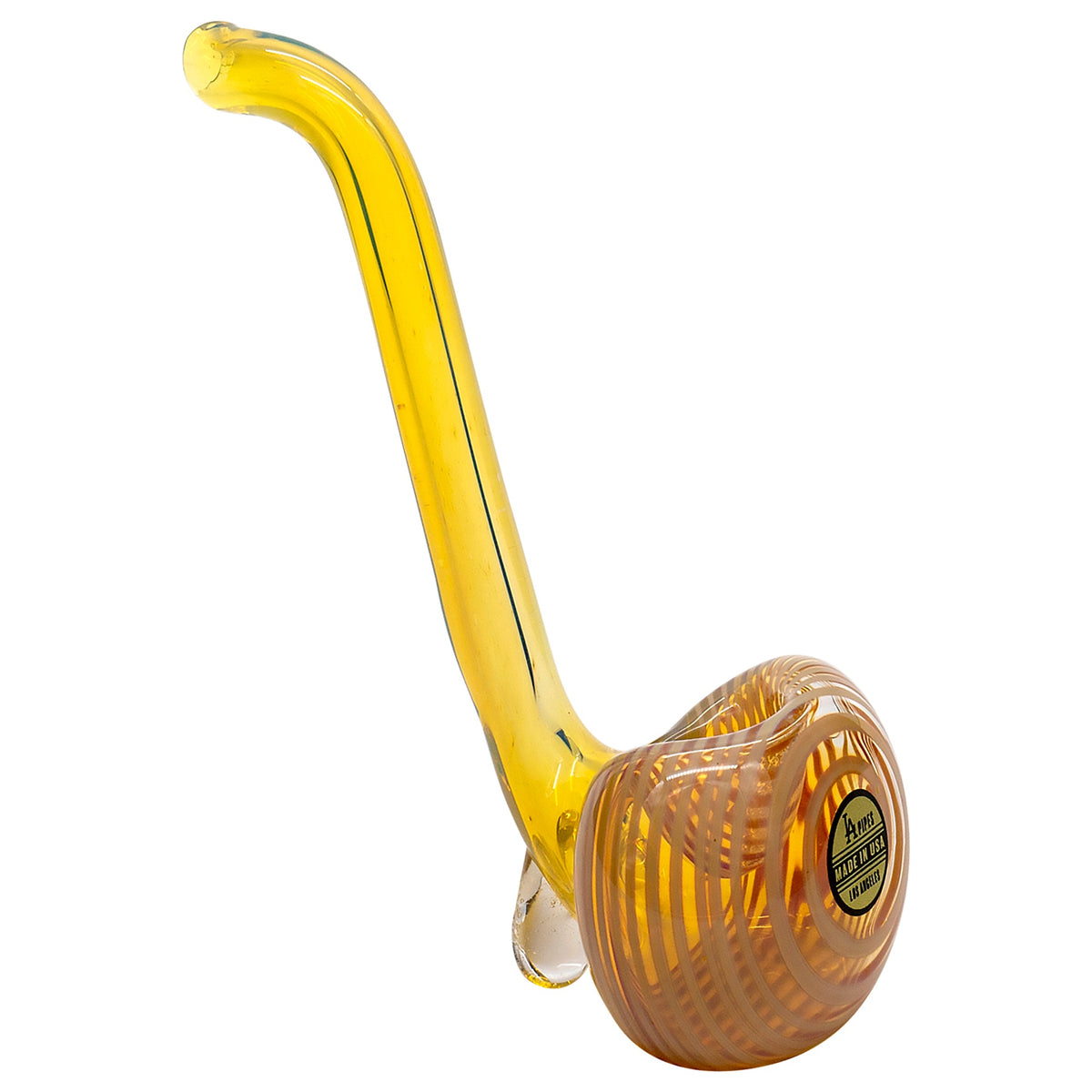 LA Pipes 8 - "Flaco" Skinny Glass Sherlock Pipe