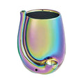 Roast 'n Toast * IRIDESCENT STEMLESS WINE GLASS PIPE MUG