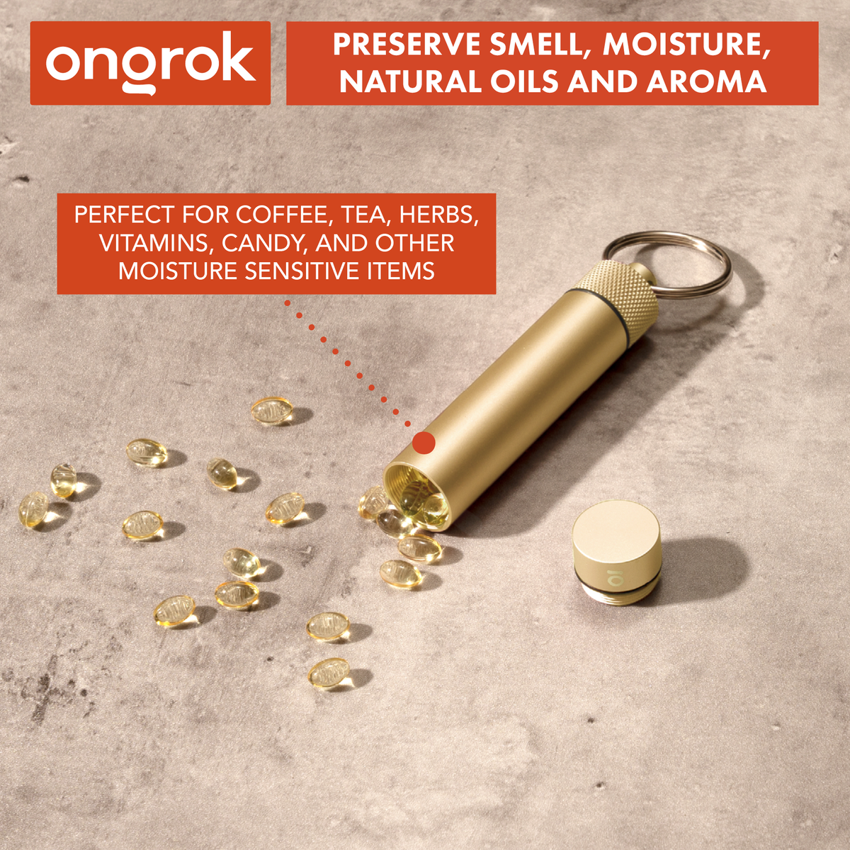 Ongrok - Aluminum Storage Keychain