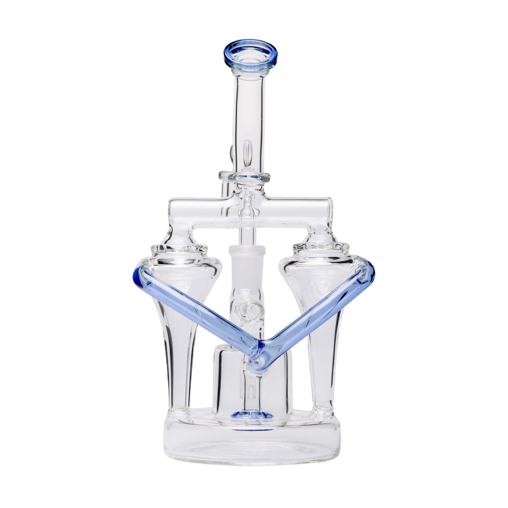 Human Grade - Dualing Recycler Glass Rig Water Pipe