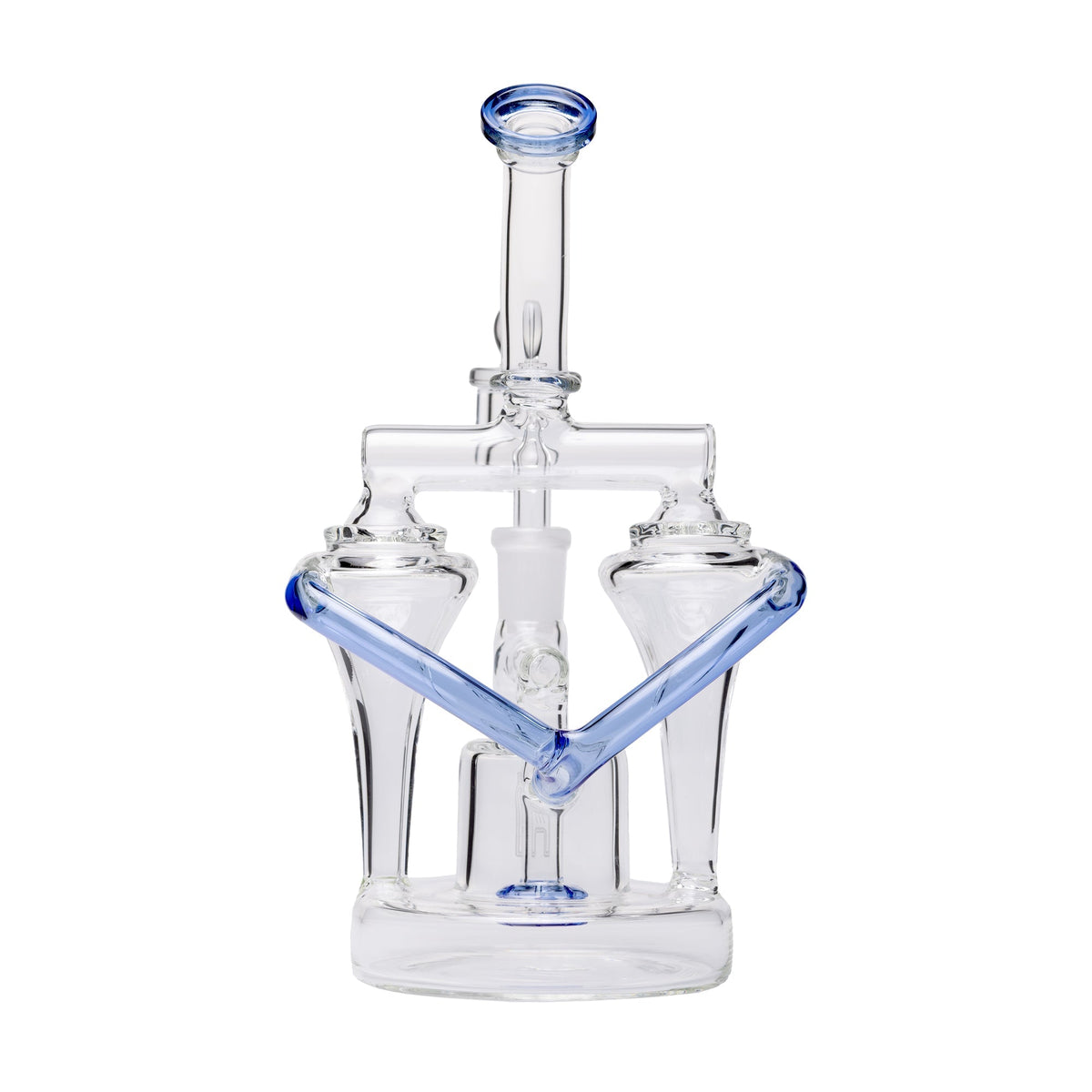 Human Grade - Dualing Recycler Glass Rig Water Pipe