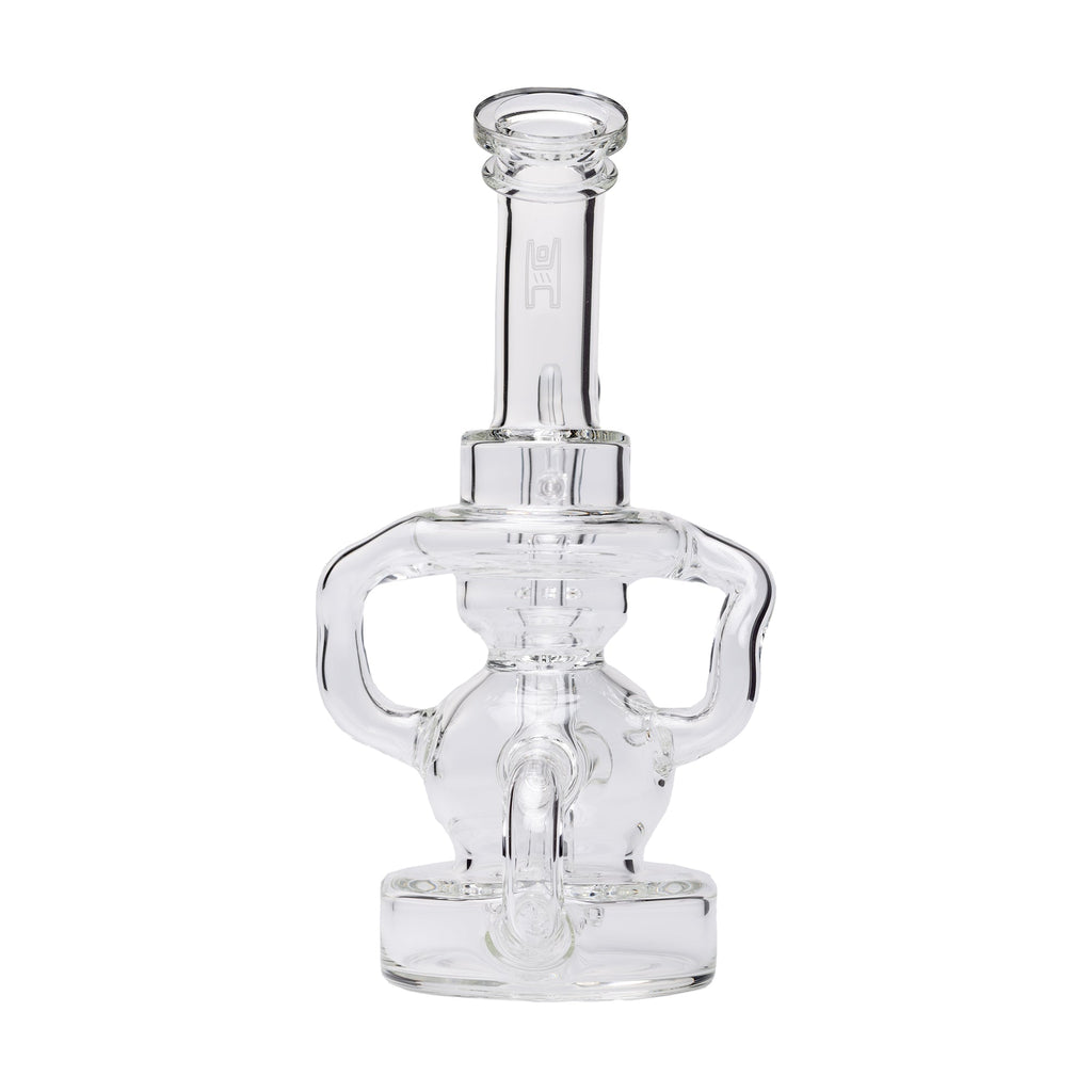 Human Grade - Stubby Klein Glass Recycler Rig Water Pipe