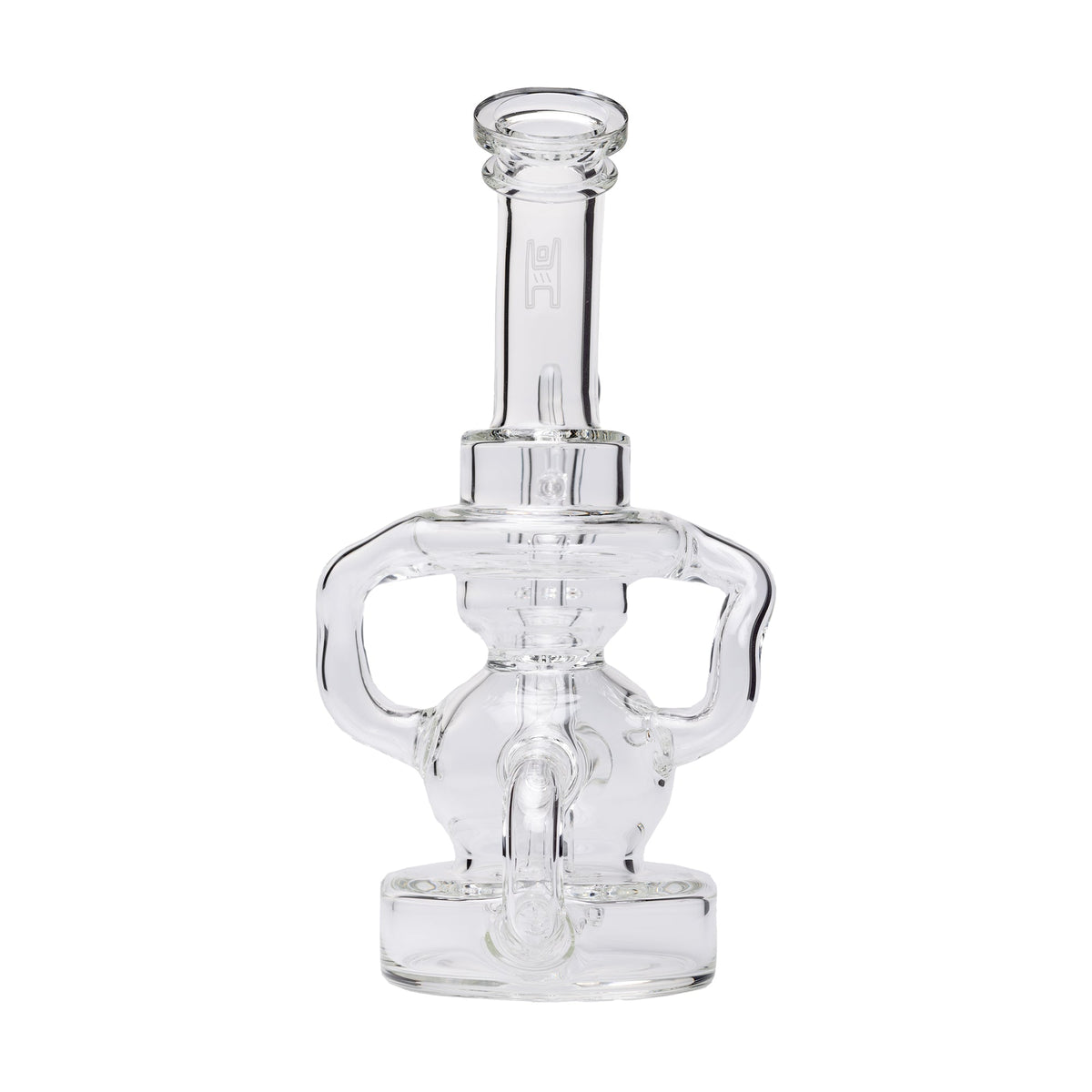 Human Grade - Stubby Klein Glass Recycler Rig Water Pipe