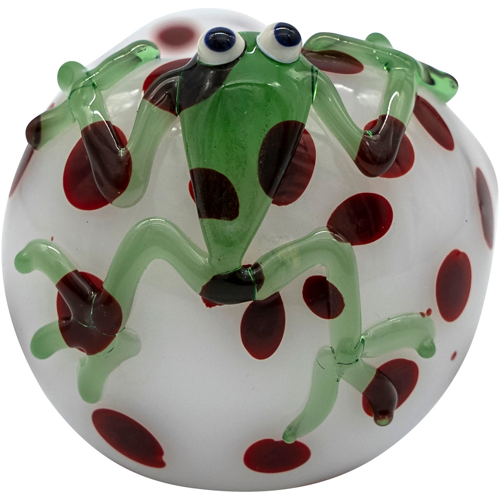 LA Pipes - "Spotted Poison Frog" Spoon Glass Pipe